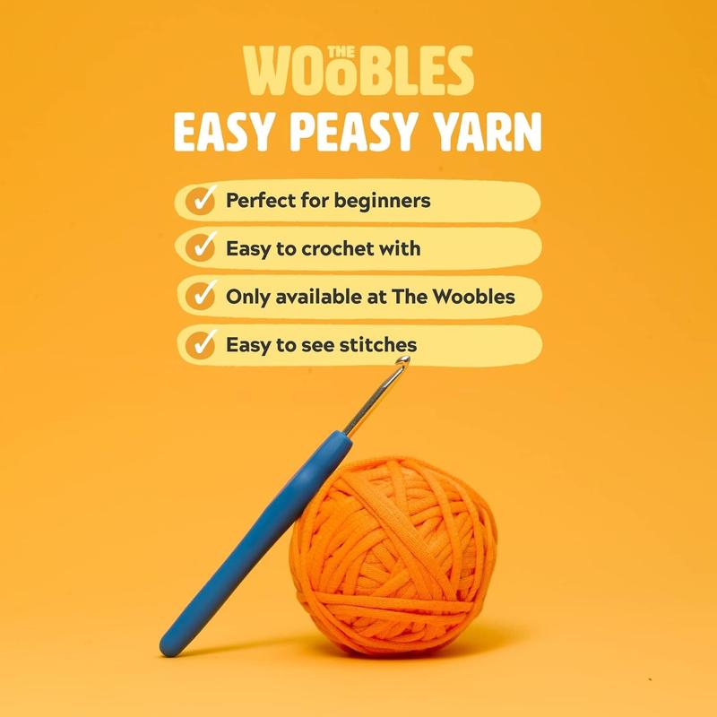 Woobles Crochet Kit for Beginners with Easy Peasy Yarn as seen on Shark Tank - with Step-by-Step Video Tutorials