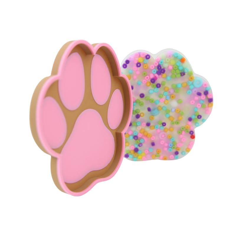 Paw Print Picky Pad and Tray- Satisfy Your Urge to Pick, Pop and Peel Stress-Free!