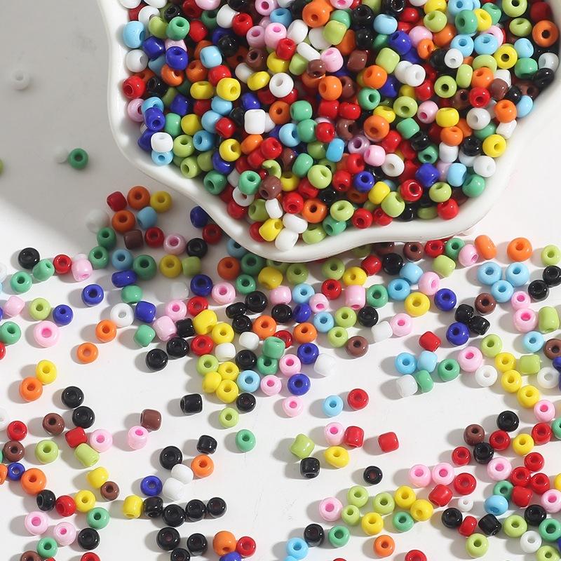 2 3 4mm Solid Color Glass Beads DIY For Jewelry Making