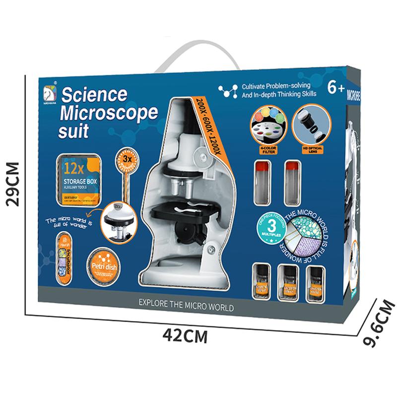 Explore the Micro World with This Kids Microscope Kit – 200x, 600x, 1200x Magnification | Perfect for STEM & Science Fun