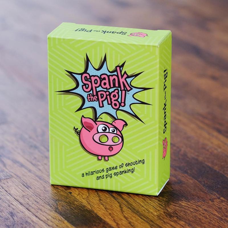 Spank The Pig! - Hilarious & Fun Family Card Game for Kids, Teens & Adults, Funny Fast Paced Games for 2-7 Players