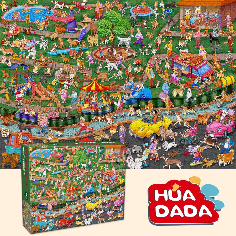 Huadada jigsaw Puzzles for Adults, 1000 pieces of home décor creative gifts, adults and children, family interactive games, parents, grandparents brainstorming