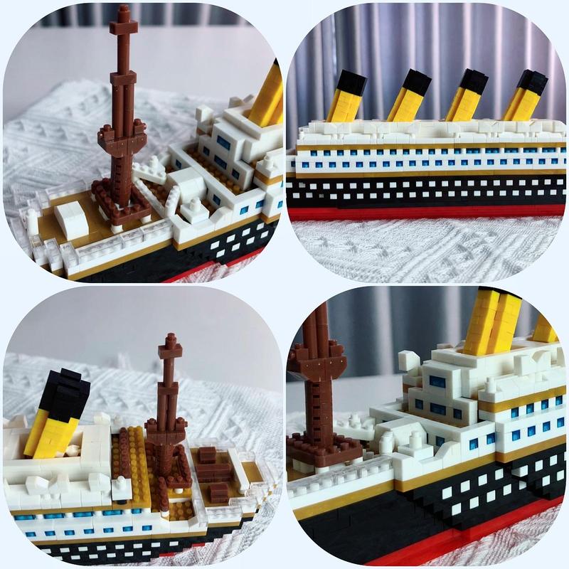 Titanic Design Building Blocks, 2000pcs set Titanic Model Building Blocks, Fun Building Blocks Craft for Home & Office, Birthday Gifts for Adults & Kids