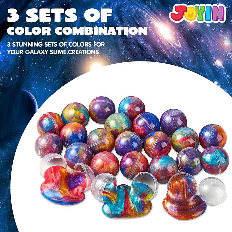  Slime Party Favors, 24 Pack Galaxy Slime Ball Party Favors - Stretchy, Non-Sticky, Mess-Free, Stress Relief, and Safe for Girls and Boys - Classroom Reward, Christmas Party Supplies