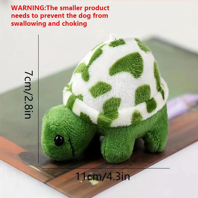 Random Color Cartoon Turtle Shaped Plush Toy For Kids & Pet, 1 Count Pet Accompany & Interactive Toy, Fun Toys for Teens Girls, Animal Pattern Cute Stuffed Toy For Dogs