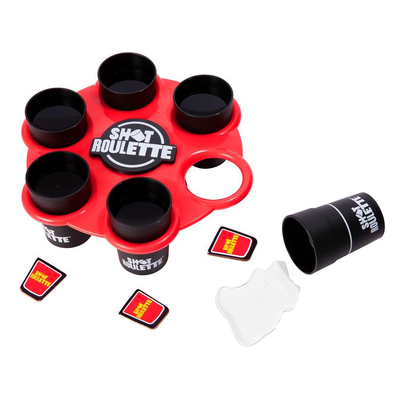 Buzzed Shot Roulette: A Drinking Game For Adults - Compete to See Who Has the Best Poker Face