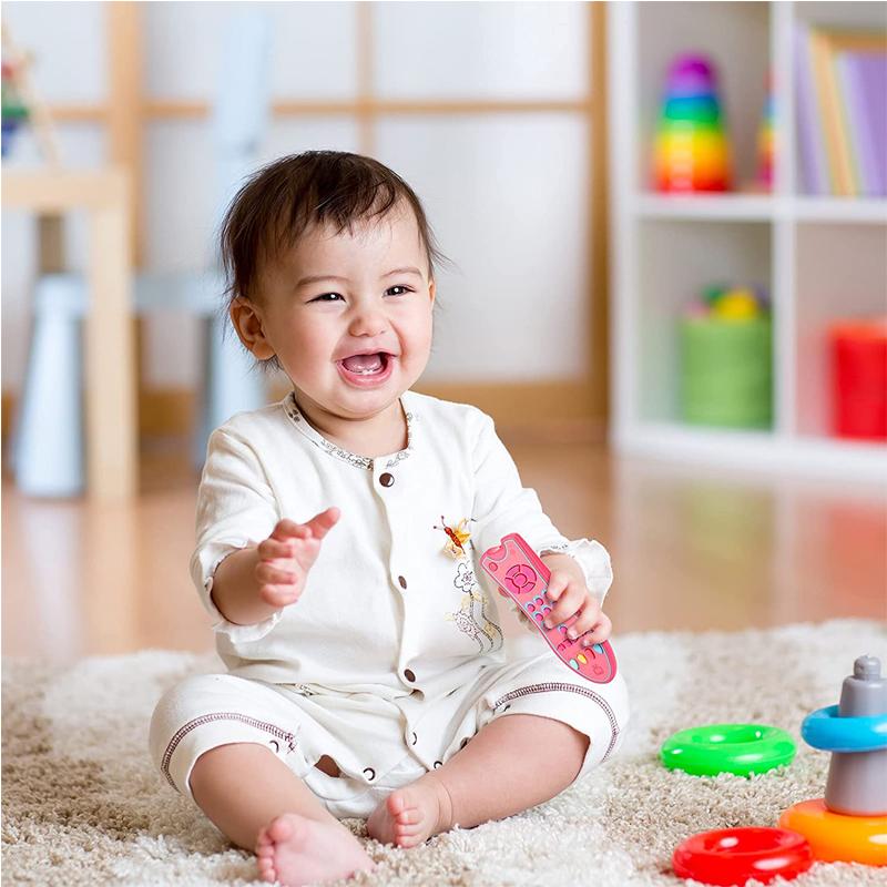 Baby TV Remote Control Kids Musical Early Educational Toys Simulation Remote Control Children Learning Toy with Light Sound