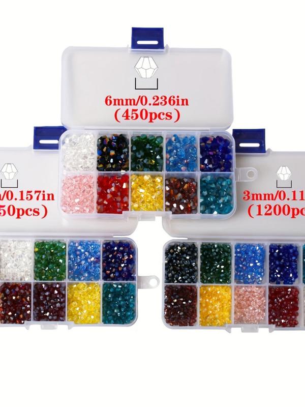 3mm 1200pcs box Mixed Color Bead, Colorful Porcelain Jade Crystal Glass Bead, Diy Earrings Bracelet Necklace Art Mobile Phone Chain Jewelry Making Supplies