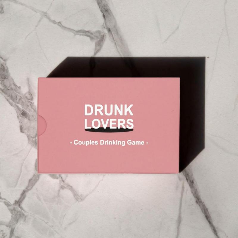 Drunk Lovers - Couple Drinking Game for Date Night, 54 Game Cards, Couple Party Cards Entertaining Game for Promoting Relationship, Perfect Anniversary Valentine's Day Gift