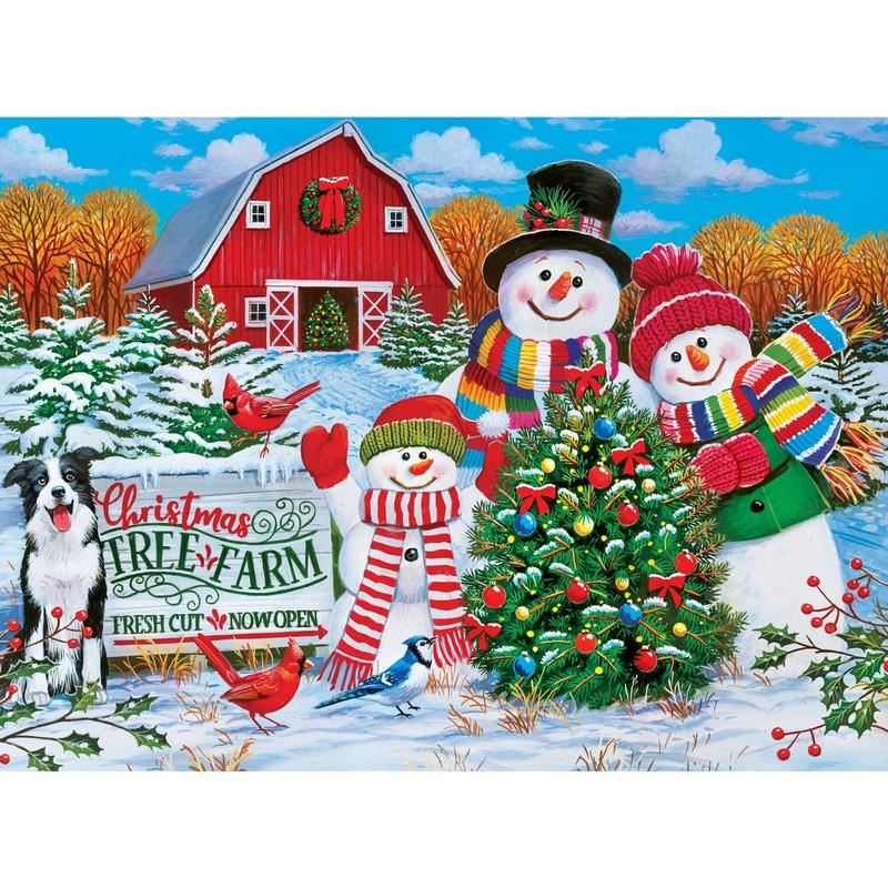 MasterPieces 4-Pack - Season's Greetings 500 Piece Jigsaw Puzzles