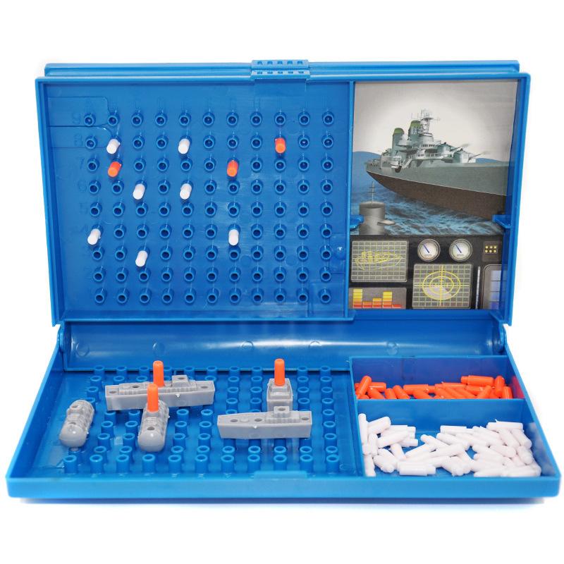 2-Player Warship Sea Battle Board Game Sink Your Opponents Ships - Perfect Boys Toys Gift family gaming ，party night ，Puzzle game