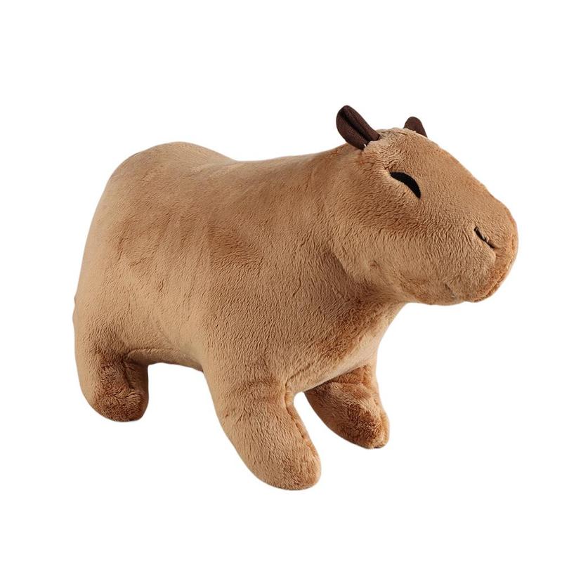 Stuffed Animal Toy Set, 1 Count Simulated Animal Capybara Plush Toy with 4 Counts Baby Capybara Plush Dolls, Funny Simulated Capybara Family Toy, Home Sofa Bed Pillow