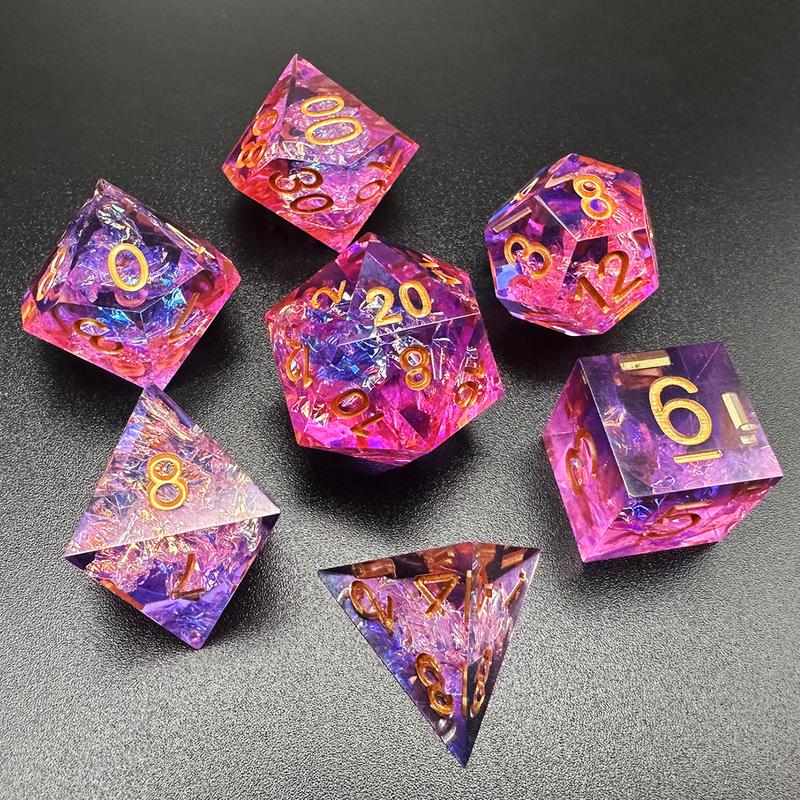 MinMax Misfits Arcane Nexus Resin Polyhedral DnD Dice Set for Dungeons & Dragons (7pc) | Pathfinder | Tabletop RPGS |  Commander | TTRPGs