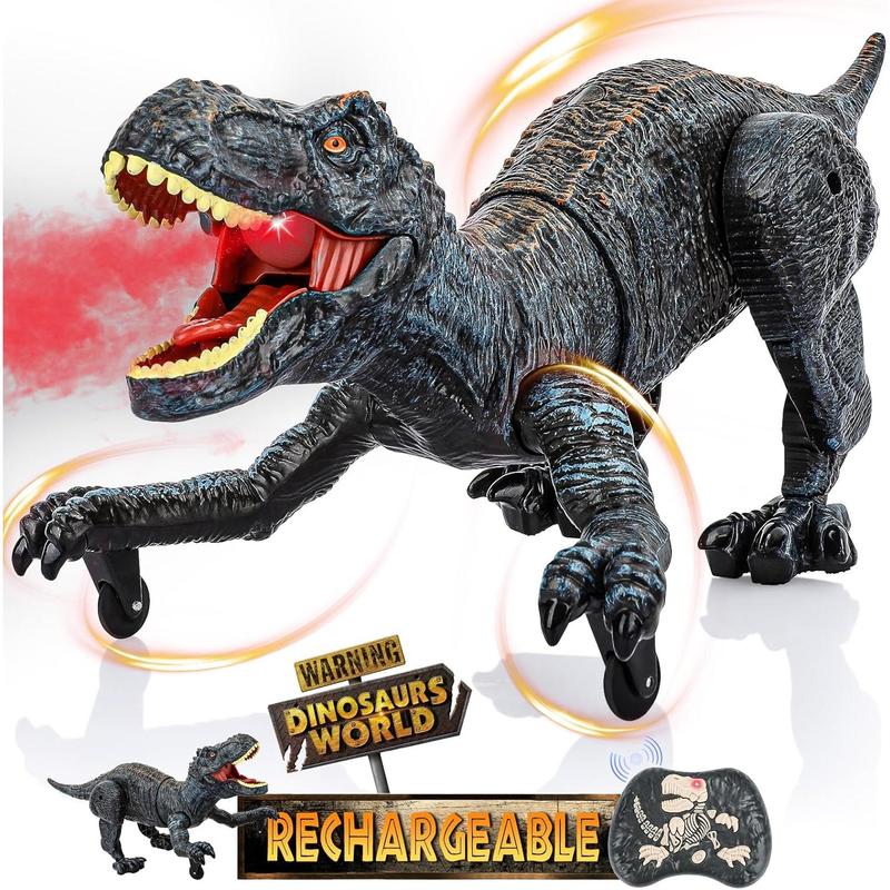 Hot Bee Remote Control Dinosaurs Toys for Kids 3-5 5-7 T-Rex Dinosaurs from Dinosaurs World, Electric Robot Walking Dinosaur with Light& Roaring Sound, Toys for Christmas