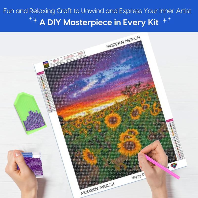 Sunflower Diamond Painting Kit DIY Diamond Art Flowers Diamond Art Paintings 30x40cm diamond art