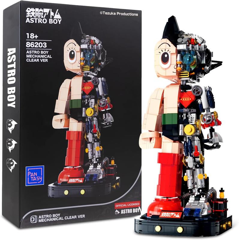 PANTASY Astro Boy Building Kit, Cool Building Sets for Adults, Creative Collectible Build-and-Display Model for Home or Office, Idea Birthday Present for Teens or Surprise Treat, Thanksgiving (1258Pieces) (86203HY)