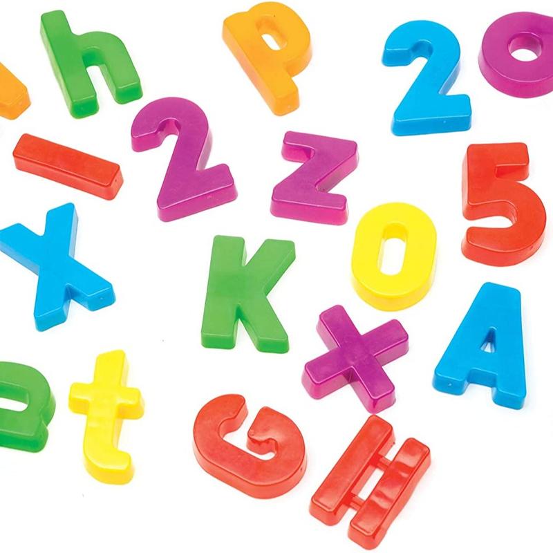 Educational Insights Magnetic Alphabet and Numbers, Set of 99 Uppercase Letters, Lowercase Letters, Numbers & Math Symbols, Ages 4+