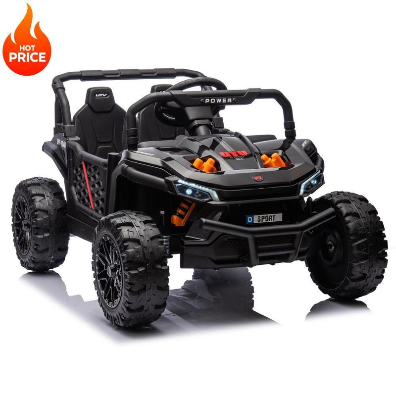 Black Pink Red Brown White 24V Kids Ride On UTV,Electric Toy For Kids With Parents Remote Control,Four Wheel suspension,Low Start,Adjustable speed,Multimedia player,Early Education,Bluetooth,Rear storage space for kids aged 3+, perfect gift