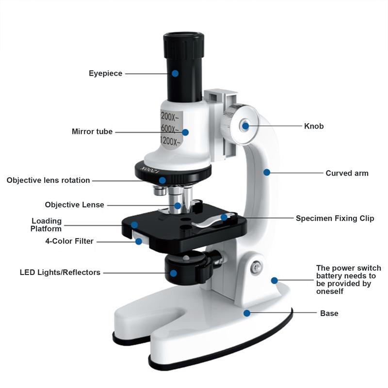 Explore the Micro World with This Kids Microscope Kit – 200x, 600x, 1200x Magnification | Perfect for STEM & Science Fun