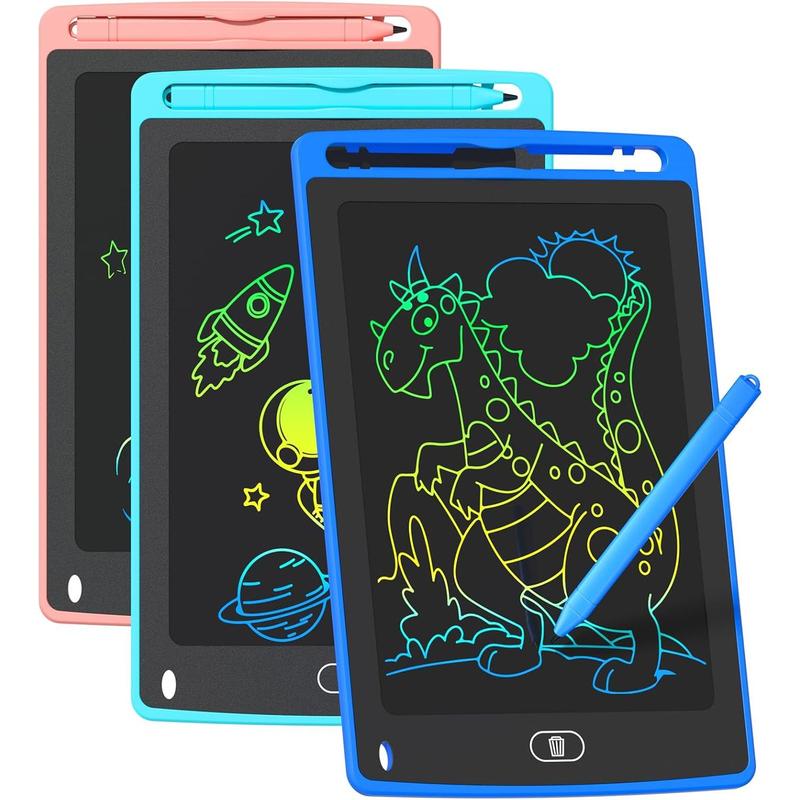 3 Pack LCD Writing Tablet for  s, 8.5 Inch Colorful Doodle Board Drawing Tablet, Educational Learning Toys Birthday Gifts for Boys Girls Age 3 4 5 6 7 8