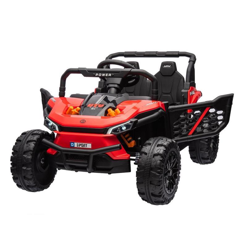 Black Pink Red Brown White 24V Kids Ride On UTV,Electric Toy For Kids With Parents Remote Control,Four Wheel suspension,Low Start,Adjustable speed,Multimedia player,Early Education,Bluetooth,Rear storage space for kids aged 3+, perfect gift