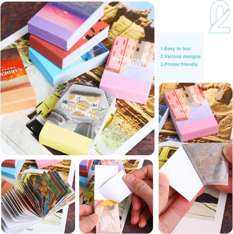 300 Sheets Washi Sticker Set, Aesthetic Washi Stickers for Journaling Decorative Stickers for Scrapbooking DIY Arts Crafts