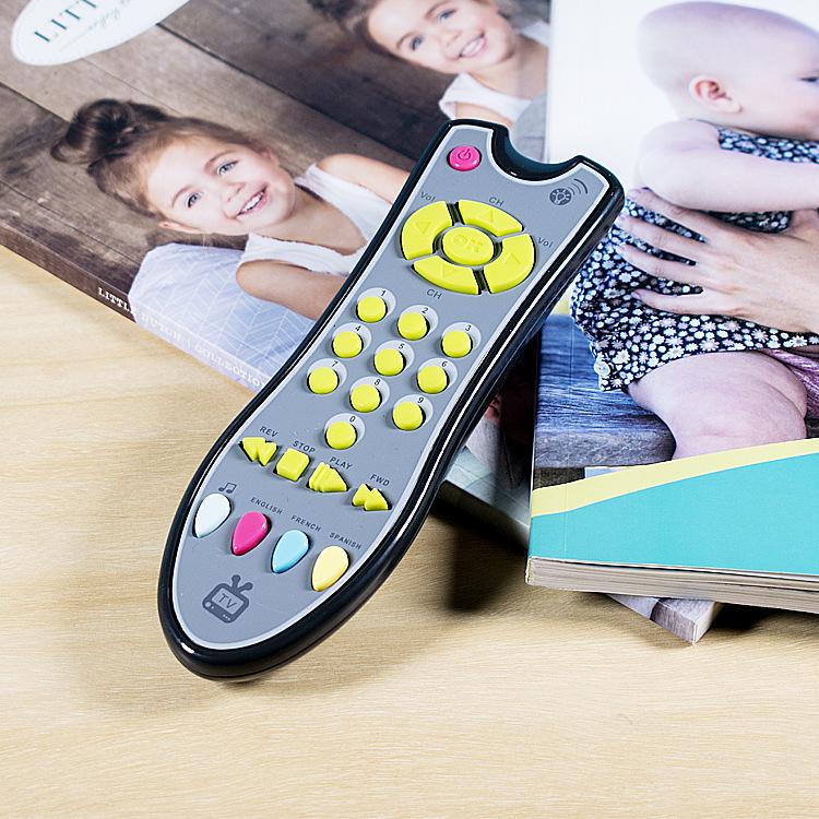 Baby TV Remote Control Kids Musical Early Educational Toys Simulation Remote Control Children Learning Toy with Light Sound