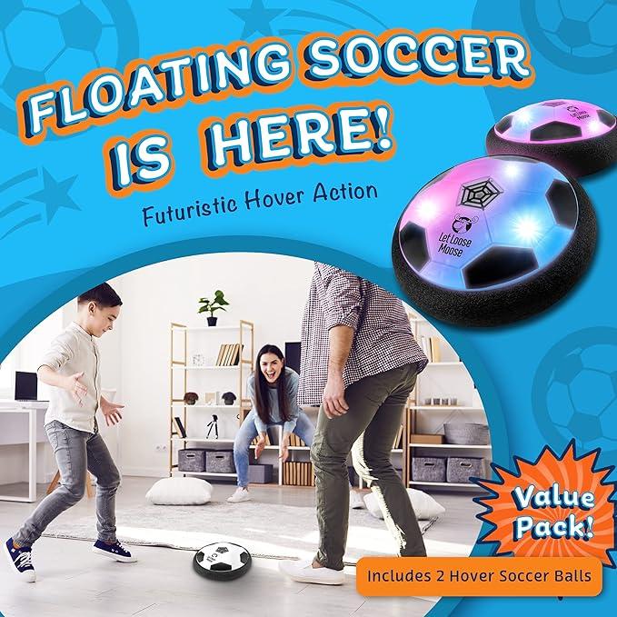 Indoor Hover Soccer Ball Game - LED Light Up Floating Ball for Kids, Perfect Birthday Present for Ages 3-12 flying  ball hover  ball LED Light air  planetoy