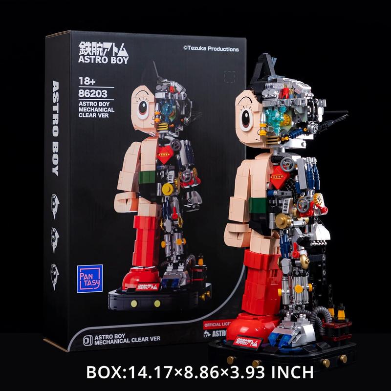 PANTASY Astro Boy Building Kit, Cool Building Sets for Adults, Creative Collectible Build-and-Display Model for Home or Office, Idea Birthday Present for Teens or Surprise Treat, Thanksgiving (1258Pieces) (86203HY)