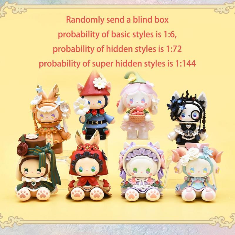 Random Color Cute Cartoon Animal Design Blind Box Toy, Secret Forest Garden Dating Blind Box, Surprise Toy