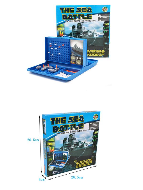 2-Player Warship Sea Battle Board Game Sink Your Opponents Ships - Perfect Boys Toys Gift family gaming ，party night ，Puzzle game