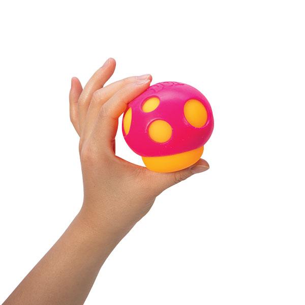 Schylling NeeDoh Groovy Shroom  -  Sensory Toy with Fun Dough Filling - Assorted Designs - Ages 3 and Up - One randomly selcted piece stress ball