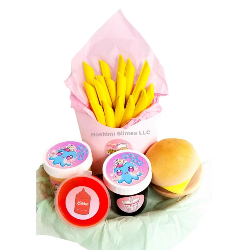 Fast Food Takeout DIY Burger Slime Kit