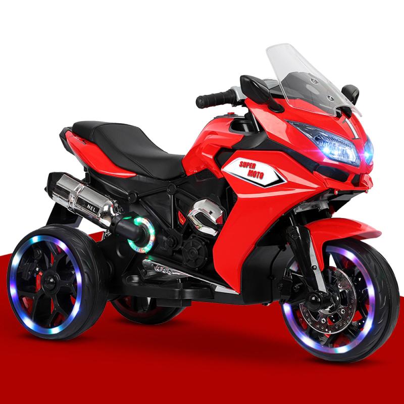 Red Pink Blue 12V Kids Electric motor-cycle,Ride on Toy ,Red motor-cycle,Three lighting wheels Kids electric toys BoysGirls motor-cycle, Children Battery Motor Bikes Rechargeable 3 Wheels   Electric motor-cycle