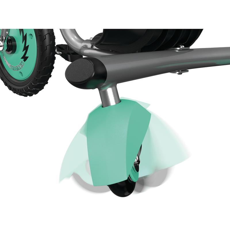 Razor RipRider 360 Mini - Teal, 360 Degrees Caster Tricycle, Easy Drifting, for Child Ages 3+