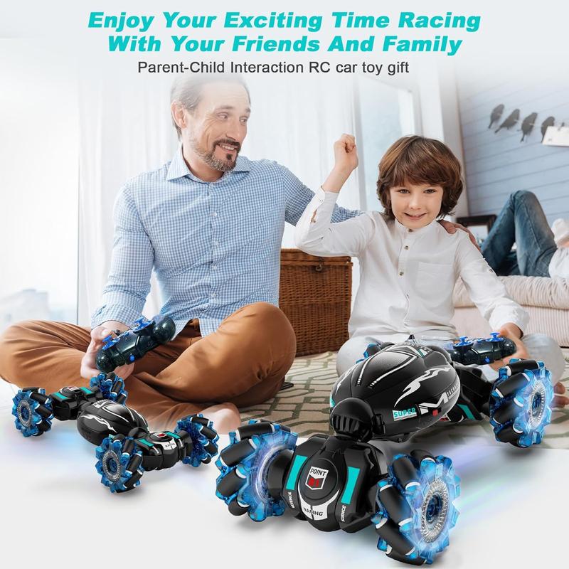 4WD Gesture Sensing RC Stunt Car - 360° Rotate, Off-Road Drift with Lights & Music, Remote Control Toy for Kids 6-12, Perfect Birthday & Xmas Gift