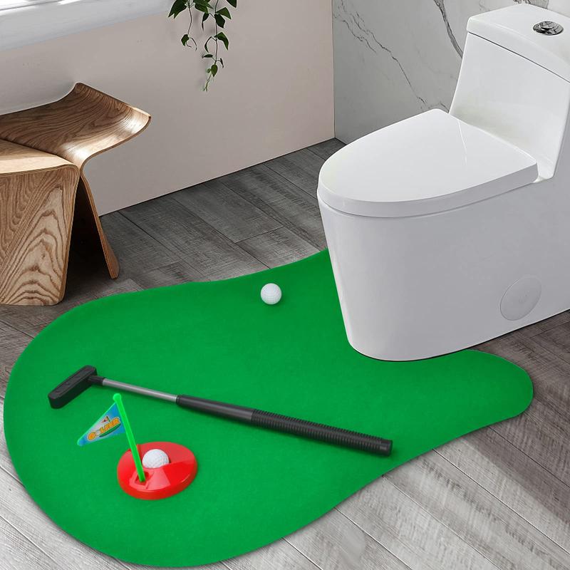 Toilet Golf Game, Mini Golf Game for Adults, Funny Golf Game for Men & Women, Golf Enthusiasts Gift, Birthday Gift for Men & Women