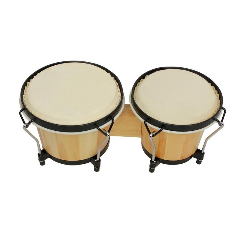 Wooden Bongo Drum, 1 Count Handheld Conga Drum, Musical Instrument for Teenager & Adult, Musical Instrument for Home & Studio