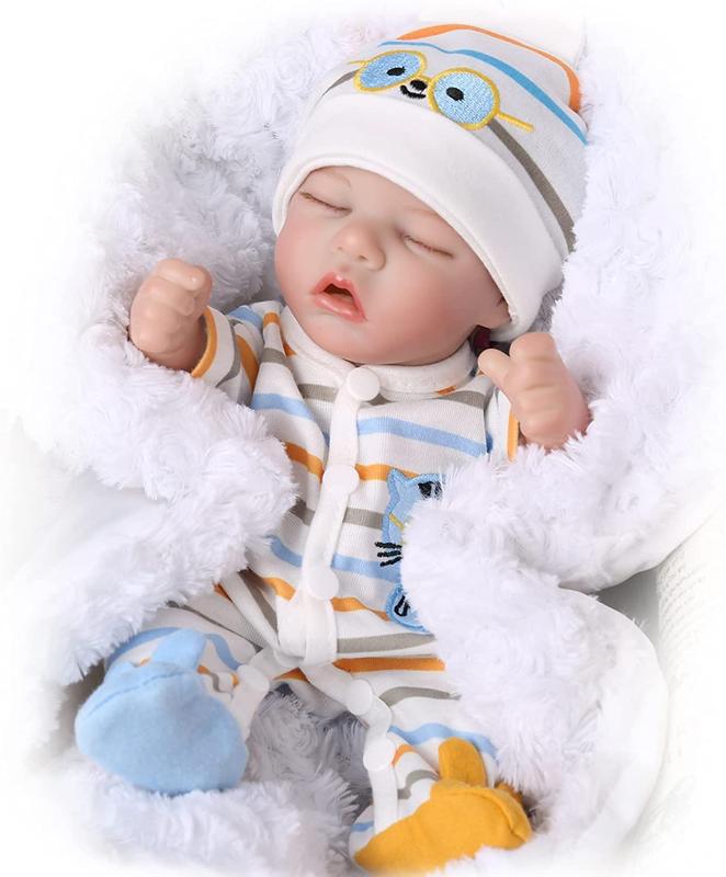 Wooroy Reborn Baby Dolls - 12 Inch Realistic Sleeping Newborn Small Baby Doll for 3 + Year Old Kids,Birthday Gift, Girl Gift, Big Sister Gift