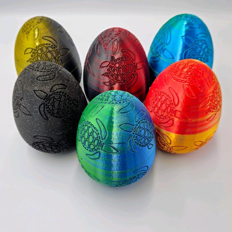 Mystery Turtle Eggs - Collectible Figurines Home Decor - Includes Turtle Themed Egg and 3 Unique Articulating Turtles