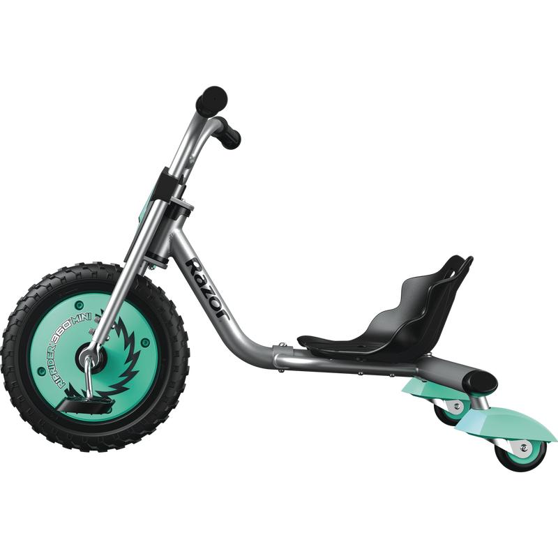 Razor RipRider 360 Mini - Teal, 360 Degrees Caster Tricycle, Easy Drifting, for Child Ages 3+