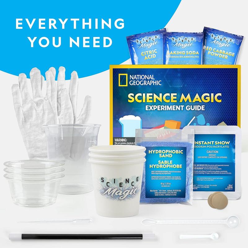 NATIONAL GEOGRAPHIC Magic Chemistry Set - Science Kit for Kids with 10 Amazing Magic Tricks, STEM Projects and Science Experiments, Science Toys, Great Gift for Boys and Girls 8-12 ( Exclusive)