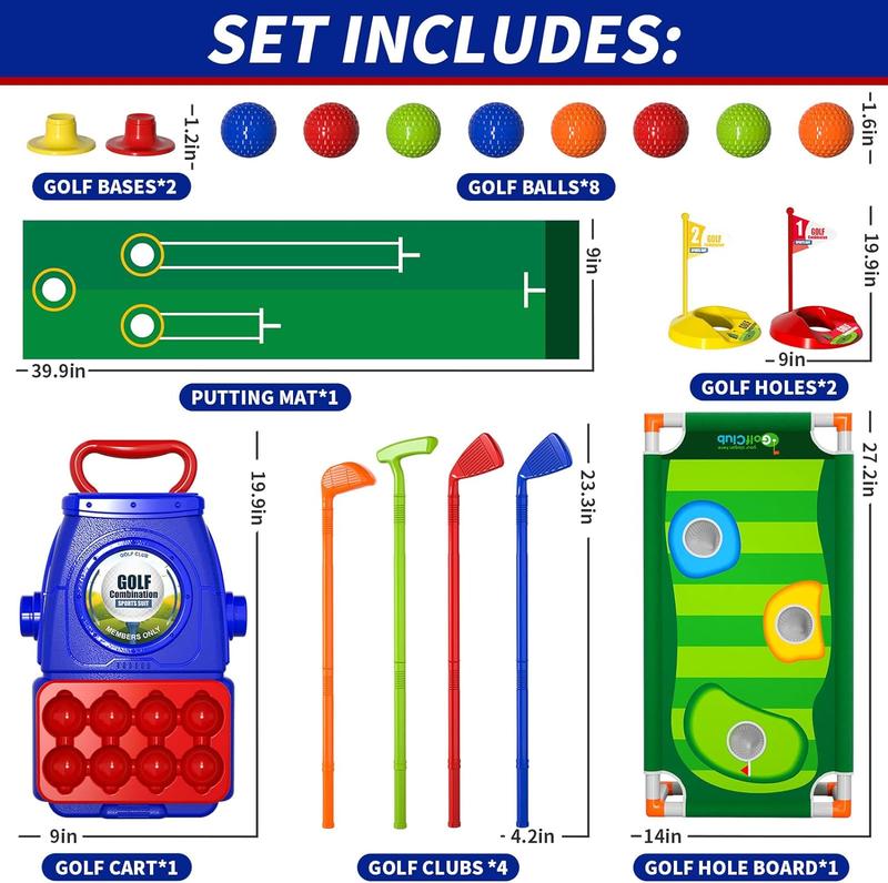 Indoor Outdoor Outside Golf Toys Gifts , Toys Birthday Gifts Ideas, Outdoor Golf Set Toys Game Christmas Gifts