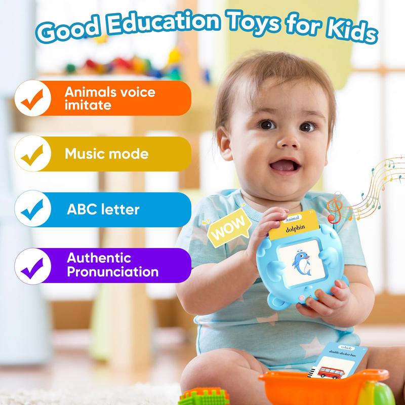 Talking Flash Cards LearningMontessori Toys for Kids with 224 510(Spanish&English) Sight Words,kids learning flashcard reader,Autism Sensory Toys,Speech Therapy Toys, Learning Educational Toys Gifts for Age 1 2 3 4 5 Years Old Boys and Girls