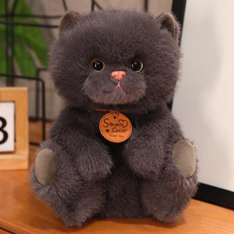 9.45-inch Lazy Sitting Cat Doll Filled With Animal Cat Doll Cartoon Decoration Holiday Gifts&Birthday Gifts&Children's Gifts