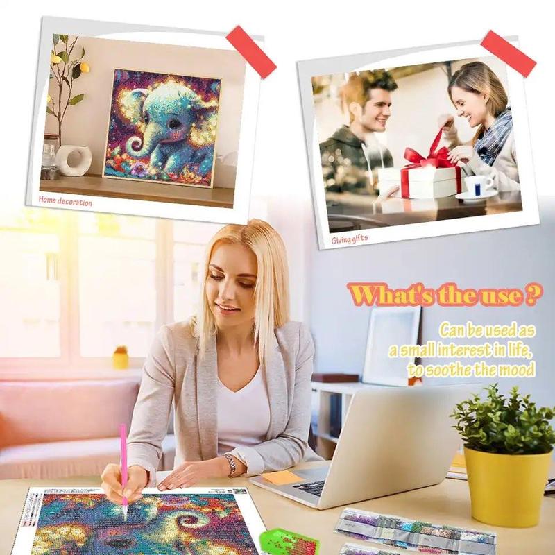 Winnie The Pooh Pattern DIY Diamond Arts Colorful Painting Kit without Frame, DIY 5D Diamond Arts Colorful Painting Kit, Wall Art Decor for Home