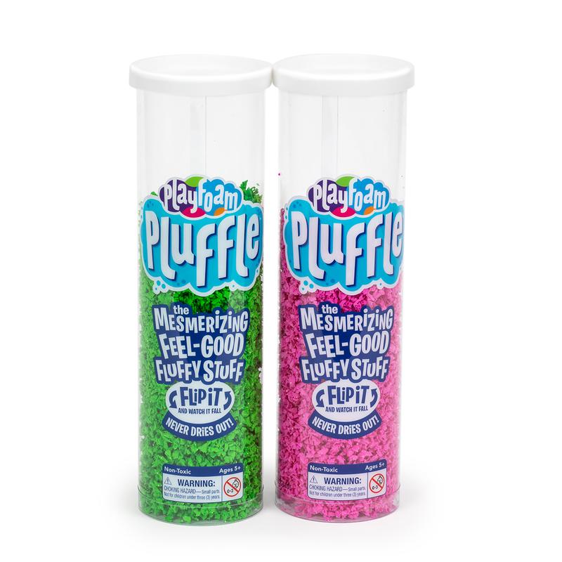 Educational Insights Playfoam Pluffle for Sensory Bins 2-Pack Pink & Green, Ages 5+