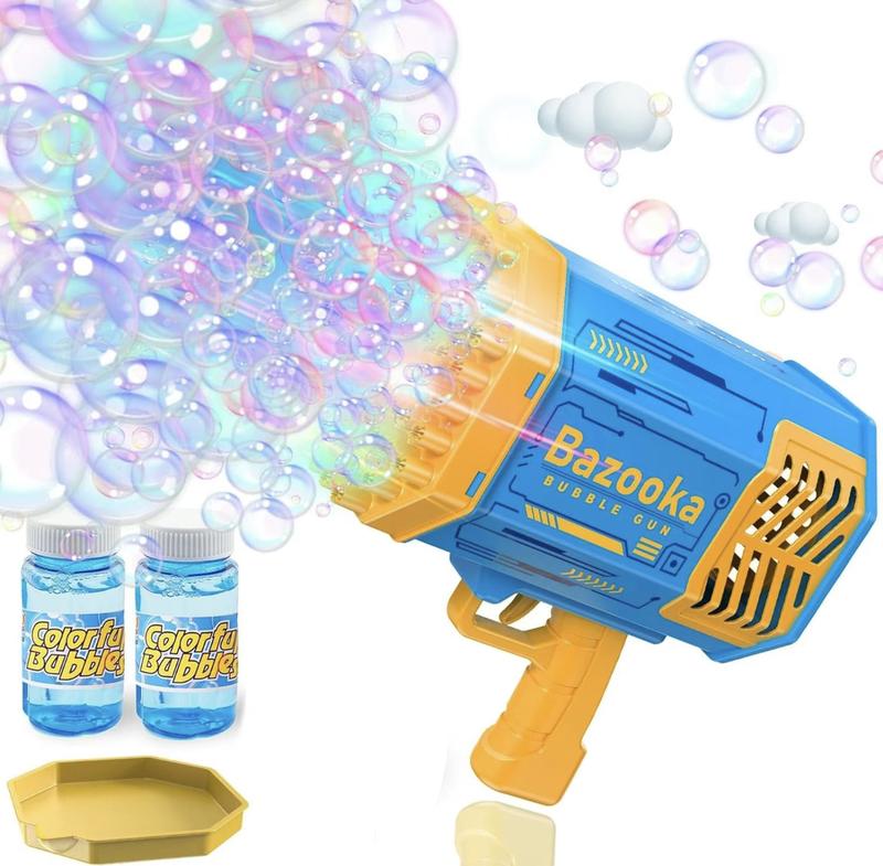 2024  69-hole Color Light Bubble machine with bubble liquid is a birthday Christmas gift for girls and children, suitable for outdoor indoor parties, parties, weddings