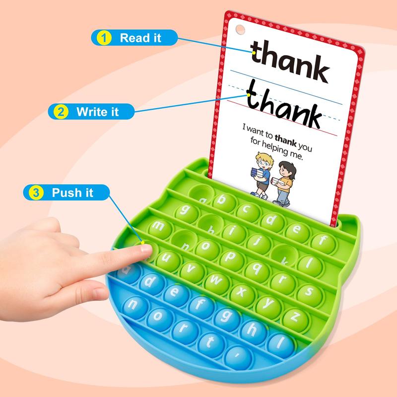 Sight Words Flash Cards, Phonics Games Digraphs, CVC Blends, and Long Vowel Sounds for Early Education flashcards  for classroom essential word flash