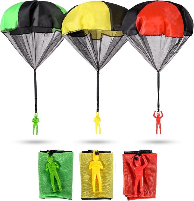 Tangle Free Outdoor Flying Parachute Toys for Kids - Best Small Outside Toys for Boys and Girls, Ages 3-10, Christmas Stocking Stuffers Idea 2024